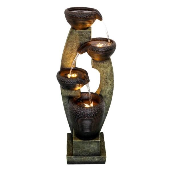 40” H Modern Outdoor Fountain - 4 Crocks Outdoor Garden Fountains - Image 7