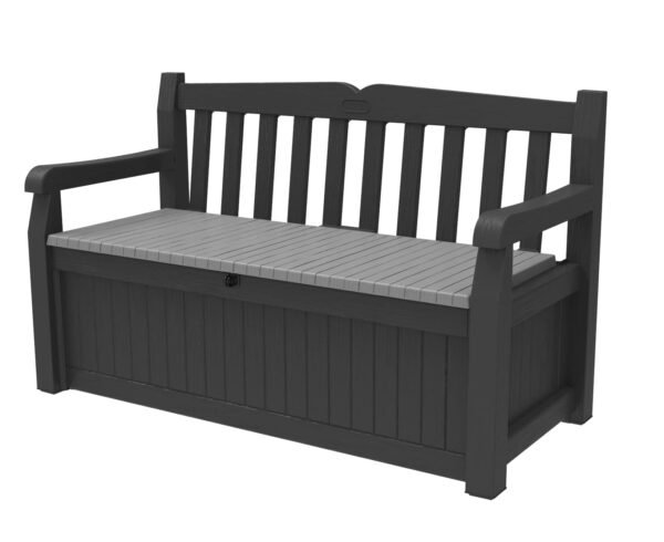 Solana 70 Gallon Storage Bench Deck Box for Patio Furniture