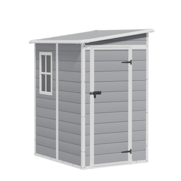 5' x 4' Resin Weather Resistant Outdoor Storage Shed with Floor