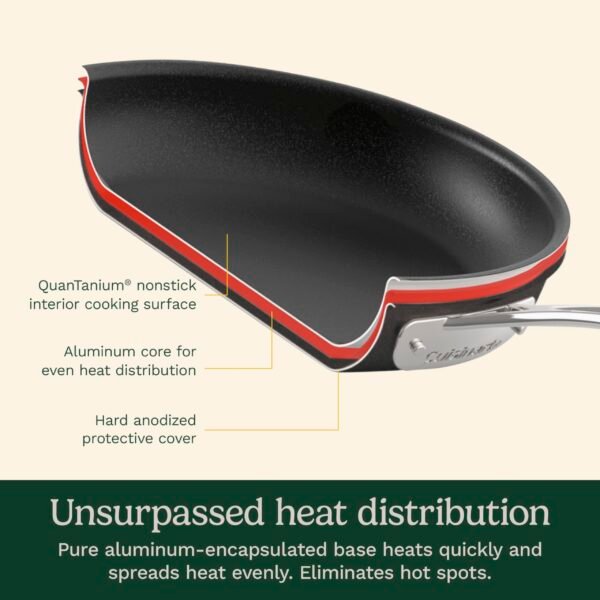 Cuisinart 17-Piece Cookware Set, Chef's Classic Nonstick Hard Anodized, 66-17 - Image 3