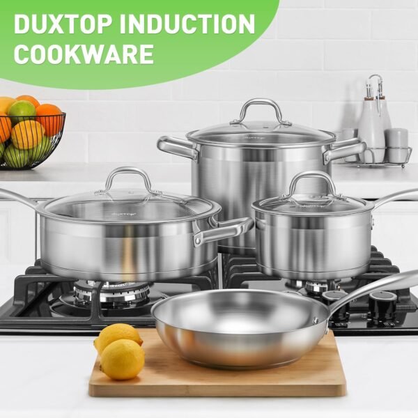 Professional Stainless Steel Pots and Pans Set, 17PC Induction Cookware Set - Image 2