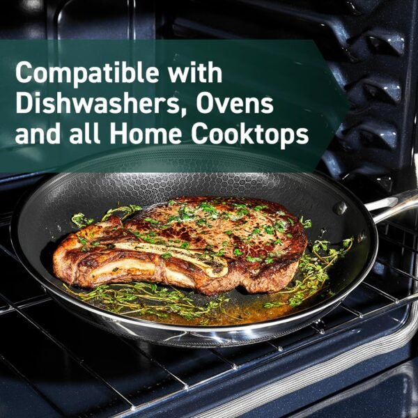 Hybrid Nonstick 12-Inch Fry Pan Compatible with All Cooktops - Image 6