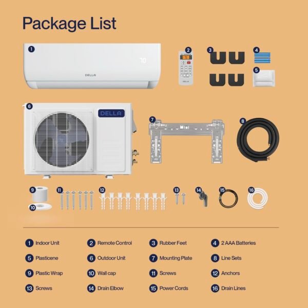 Motto Series 18000 BTU Wifi Enabled Mini Split 19 SEER2 Cools Up to 1000 Sq.Ft - Image 3