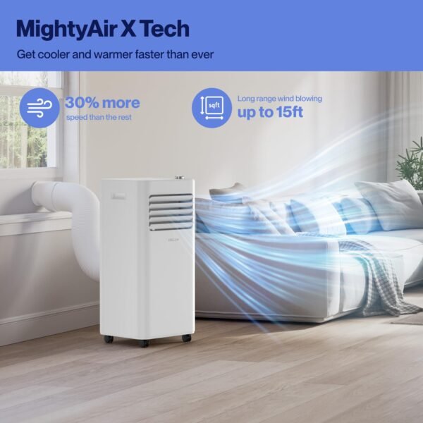Smart WiFi Enabled 8000 BTU Portable Air Conditioner with Heat Pump - Image 6