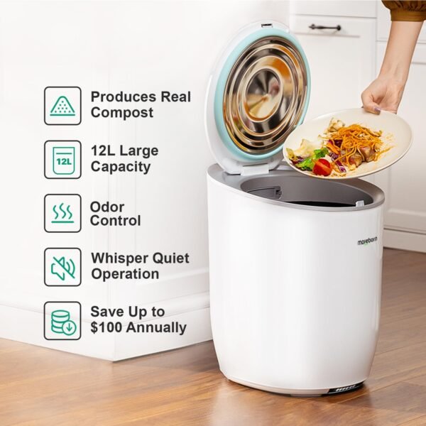 Moreborn by Neakasa 12L Larger Capacity Electric Kitchen Composter - Image 8