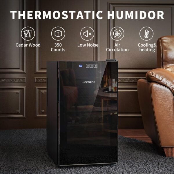 Cigar Humidor 48L with Heating and Cooling Temperature Control System - Image 9