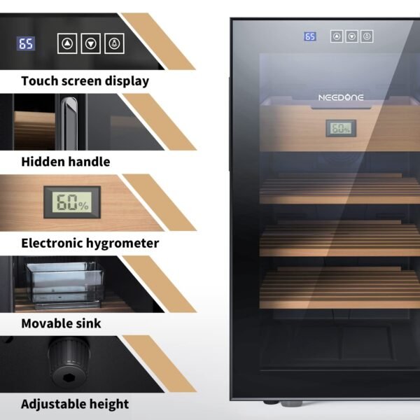 Cigar Humidor 48L with Heating and Cooling Temperature Control System - Image 4