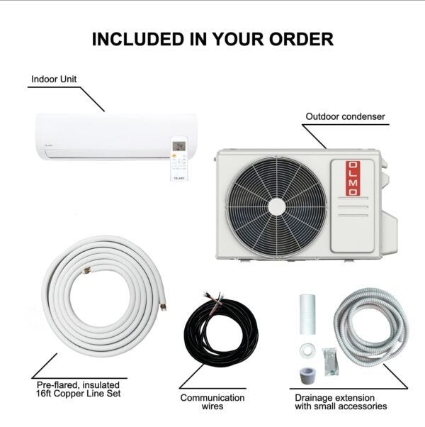 Alpic 24000 BTU Ductless Mini Split Air Conditioner Heating and Cooling Full Set - Image 4