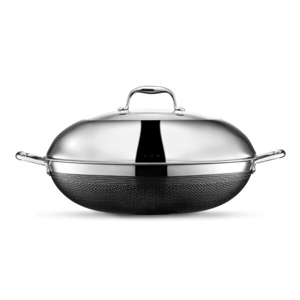 Hybrid Nonstick 14-Inch Wok Compatible with All Cooktops - Image 6