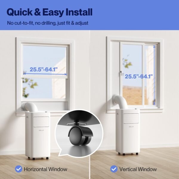 Smart WiFi Enabled 8000 BTU Portable Air Conditioner with Heat Pump - Image 4