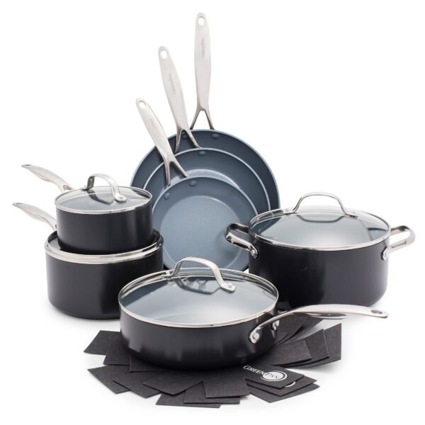 Valencia Pro Hard Anodized 11 Piece Cookware Pots and Pans Set