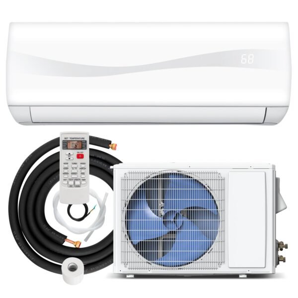 12000BTU Mini-Split Air Conditioner, 20 SEER2 Mini AC Unit W/Pre-Charged Condenser