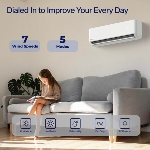 12,000 BTU Wifi Mini Split AC, Work with Alexa,Energy Star 208/230V 23 SEER2 - Image 4