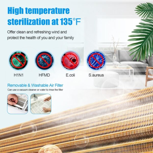 12000BTU Mini-Split Air Conditioner, 20 SEER2 Mini AC Unit W/Pre-Charged Condenser - Image 5