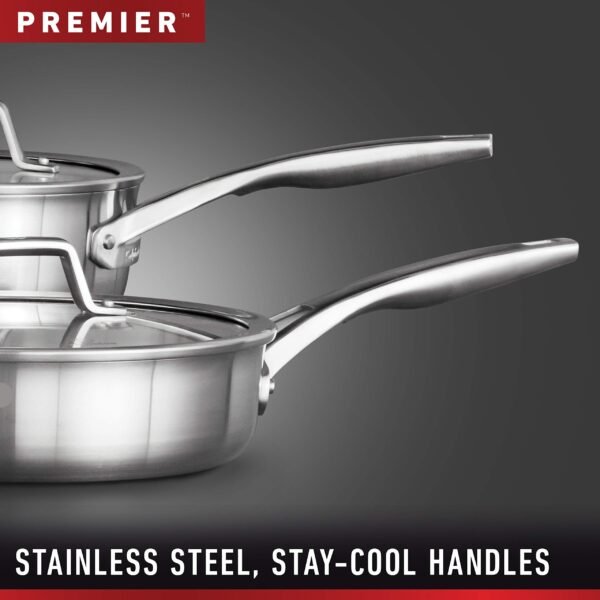 Stainless Steel Kitchen Cookware, 11-Piece Pots and Pans Set - Image 13