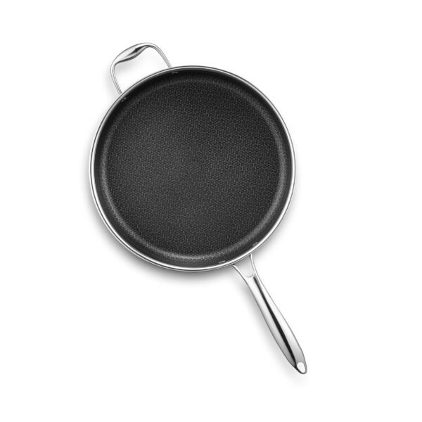 Hybrid Nonstick 5.5 Qt Deep Sauté Pan and Lid, Dishwasher and Oven-Safe - Image 5