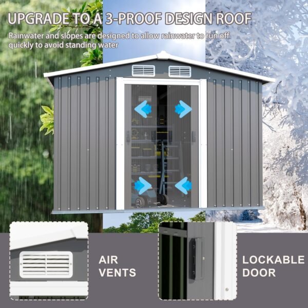 Sheds Outdoor 10FT x 8FT & Oversized Storage Clearance - Image 6