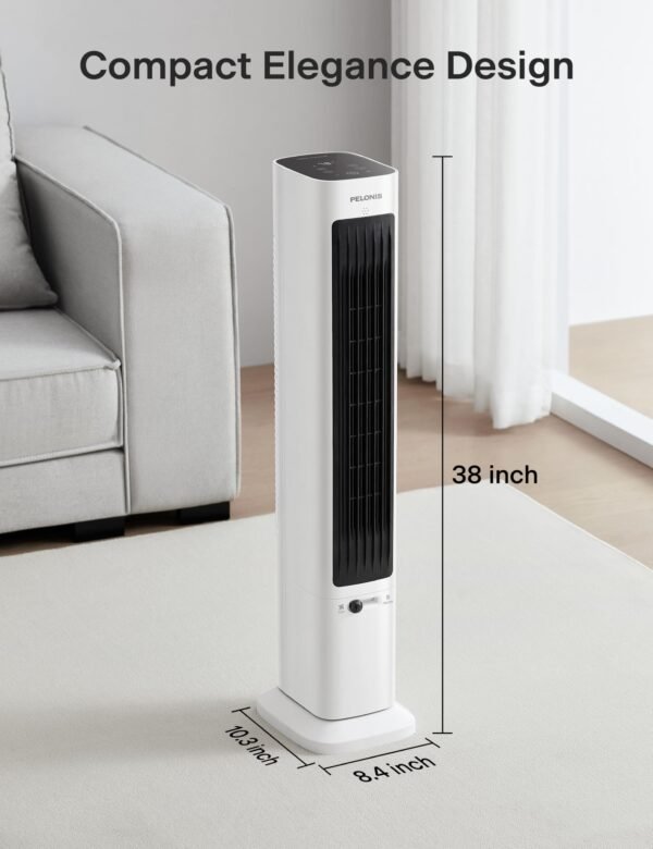 Oscillating Tower Fan and Heater Combo with Remote Control - Image 7