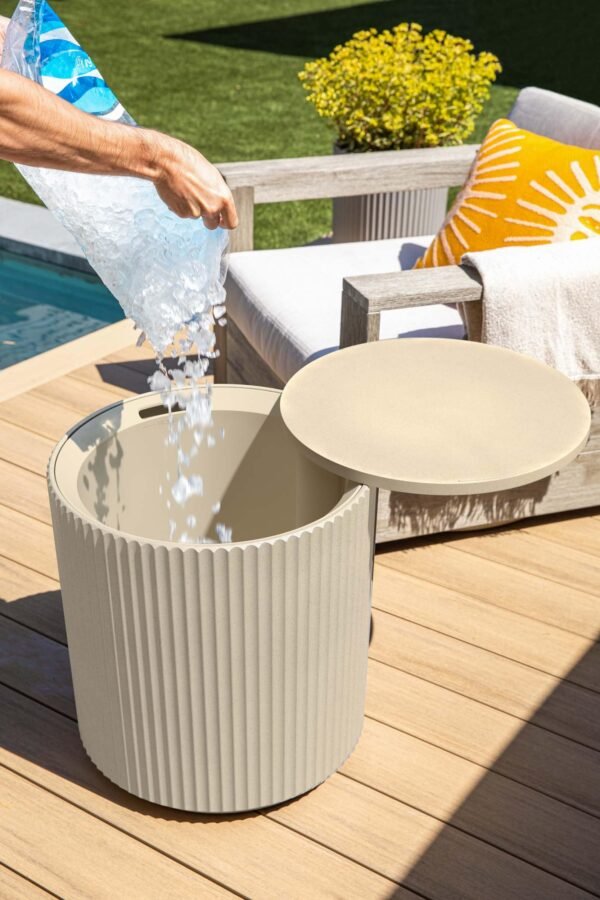 Outdoor Cooler Side Table - 2 in 1 - Image 6