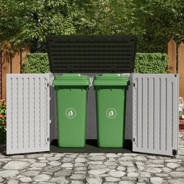 Outdoor Horizontal Resin Storage Sheds 34 Cu. Ft. Weather Resistant Resin Tool Shed - Image 6