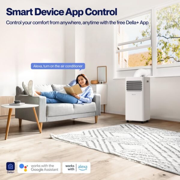 Smart WiFi Enabled 8000 BTU Portable Air Conditioner with Heat Pump - Image 5