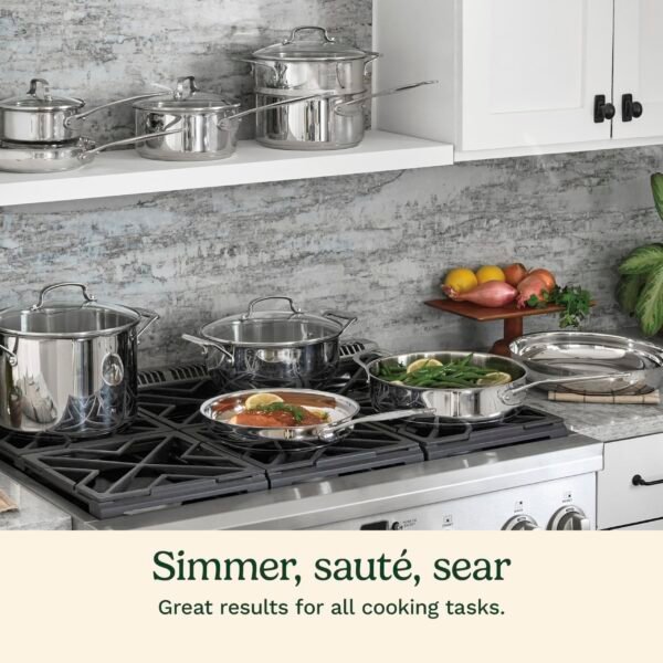 17-Piece Cookware Set, Chef's Classic Steel Collection 77-17N - Image 4