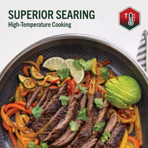 Hybrid Nonstick 12-Inch Fry Pan Compatible with All Cooktops - Image 3
