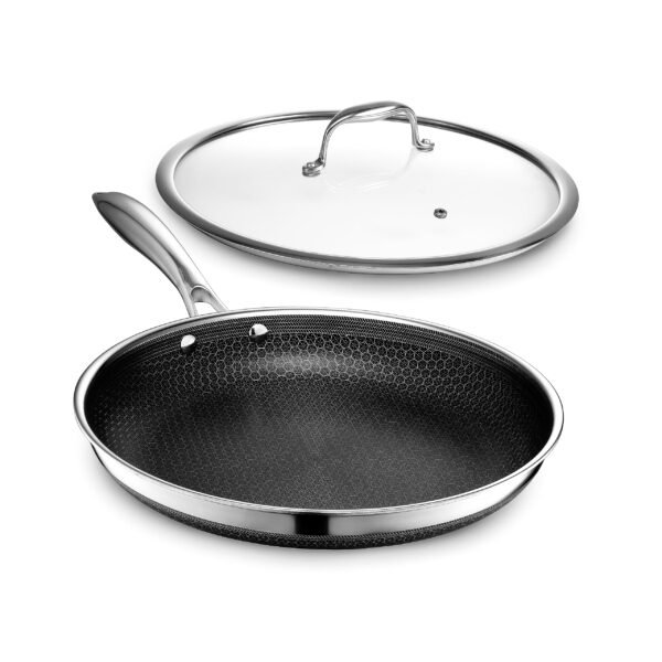 Hybrid Nonstick 12-Inch Fry Pan Compatible with All Cooktops